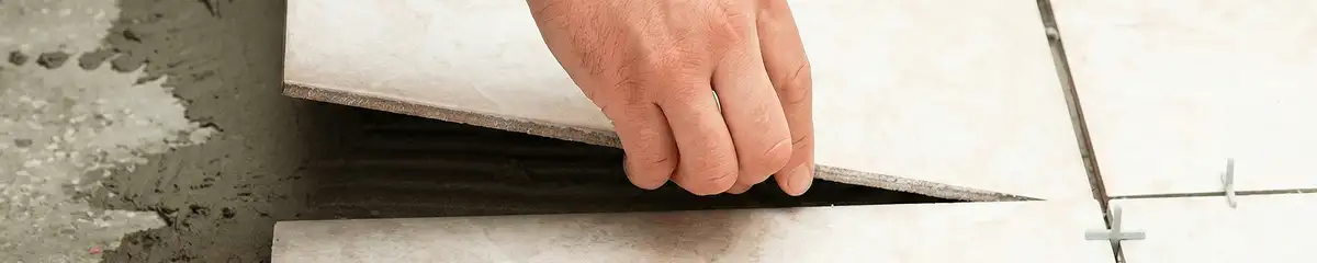 Professional installing ceramic tile floors in Lowell, MA