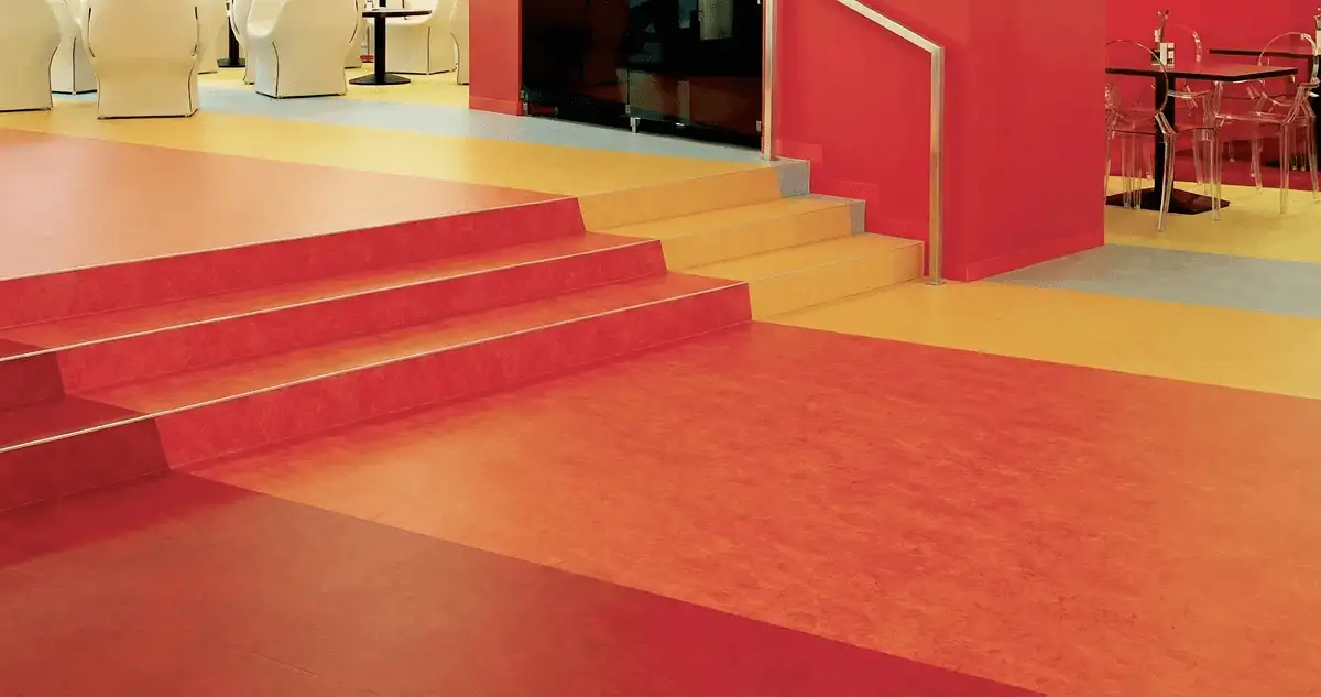 Snack bar with beautiful professionally installed linoleum flooring in Lowell, MA